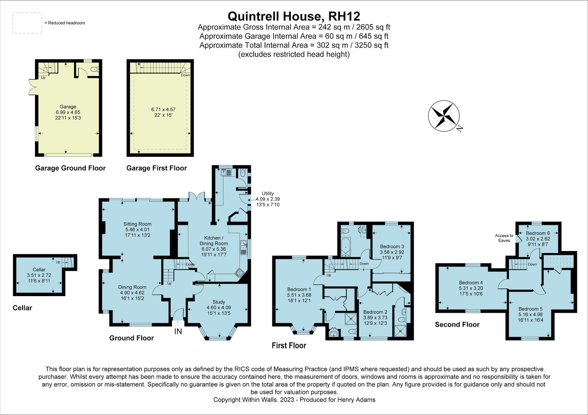 Quintrell House, 13 Warnham Road, Horsham RH12 2QS floorplans
