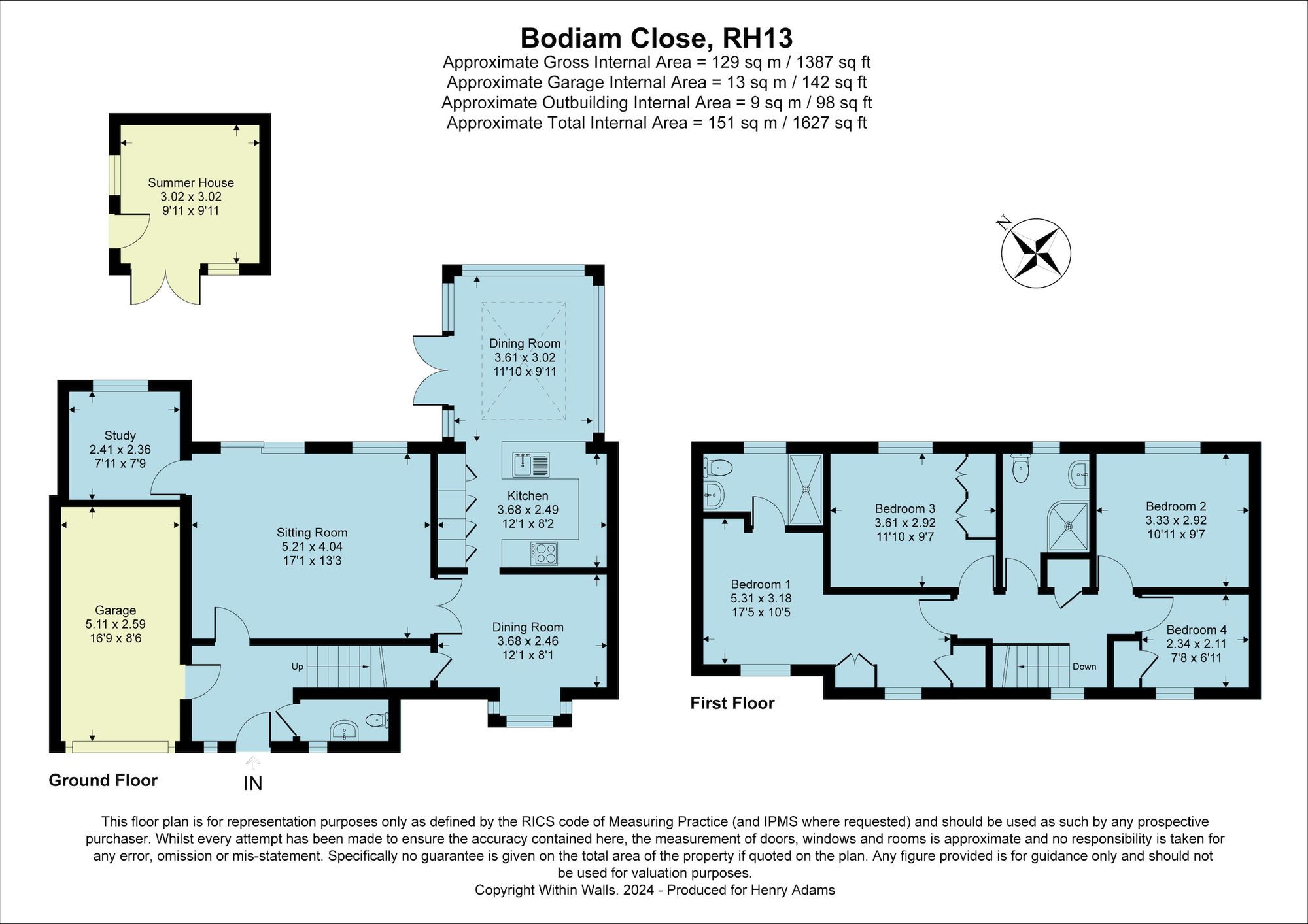 Bodiam Close, Southwater, RH13 floorplans