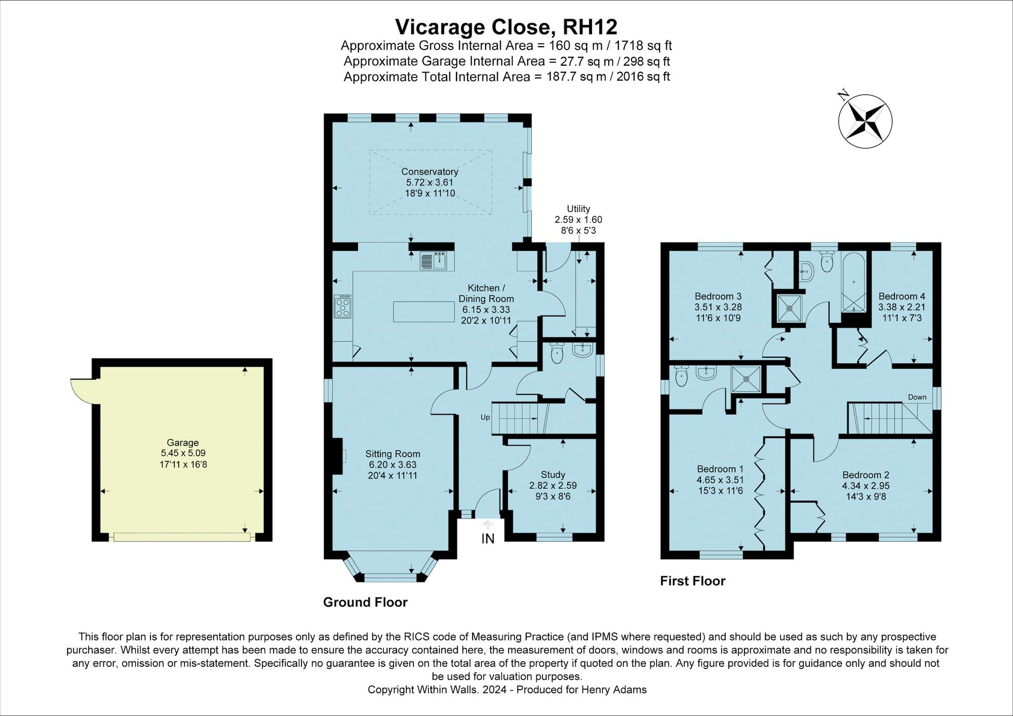 Vicarage Close, Colgate, RH12 floorplans