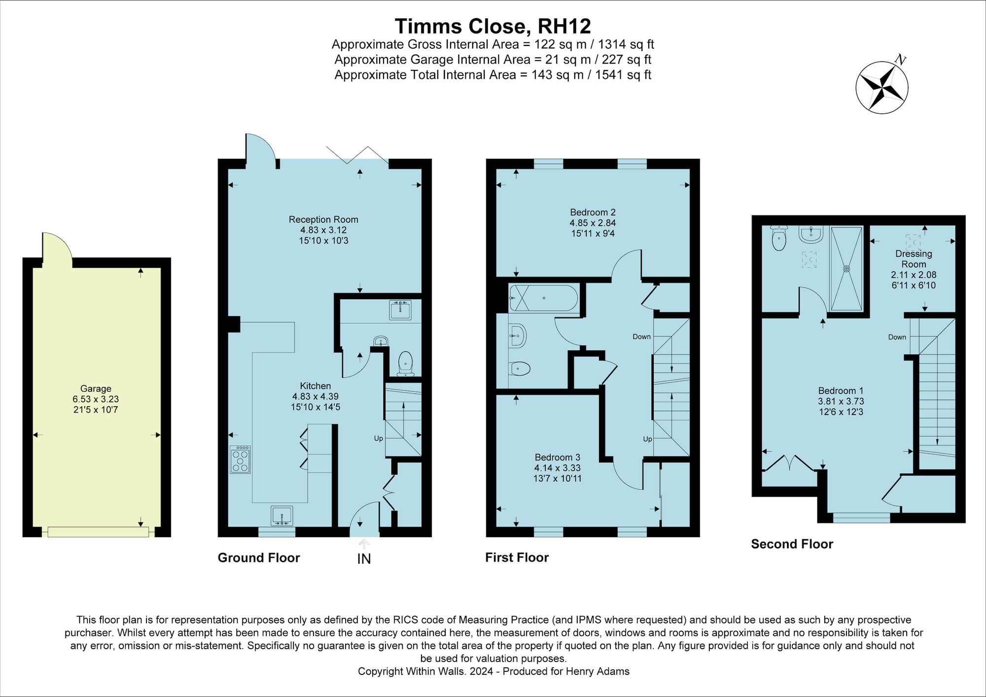 Timms Close, Horsham, RH12 floorplans