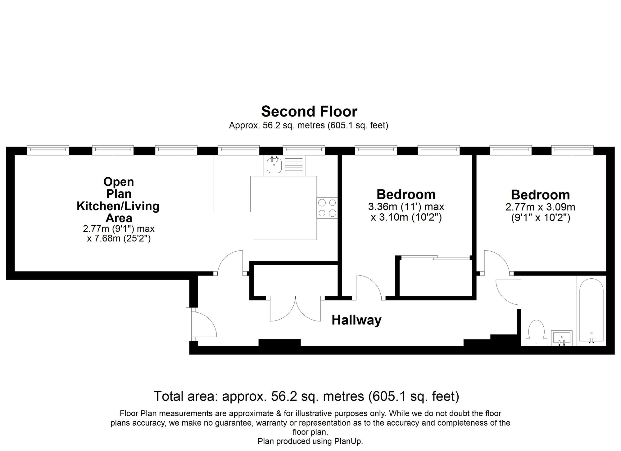 2 Bedroom Apartment For Sale - Broadwater Road, Griffin Place Broadwater Road, AL7 Floor Plan