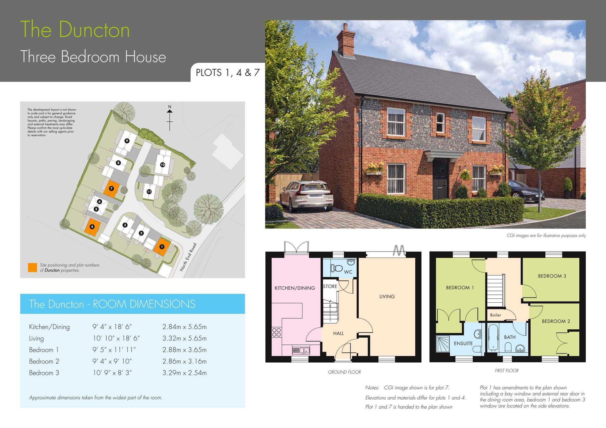The Steddles, North End Road, BN18 floorplans