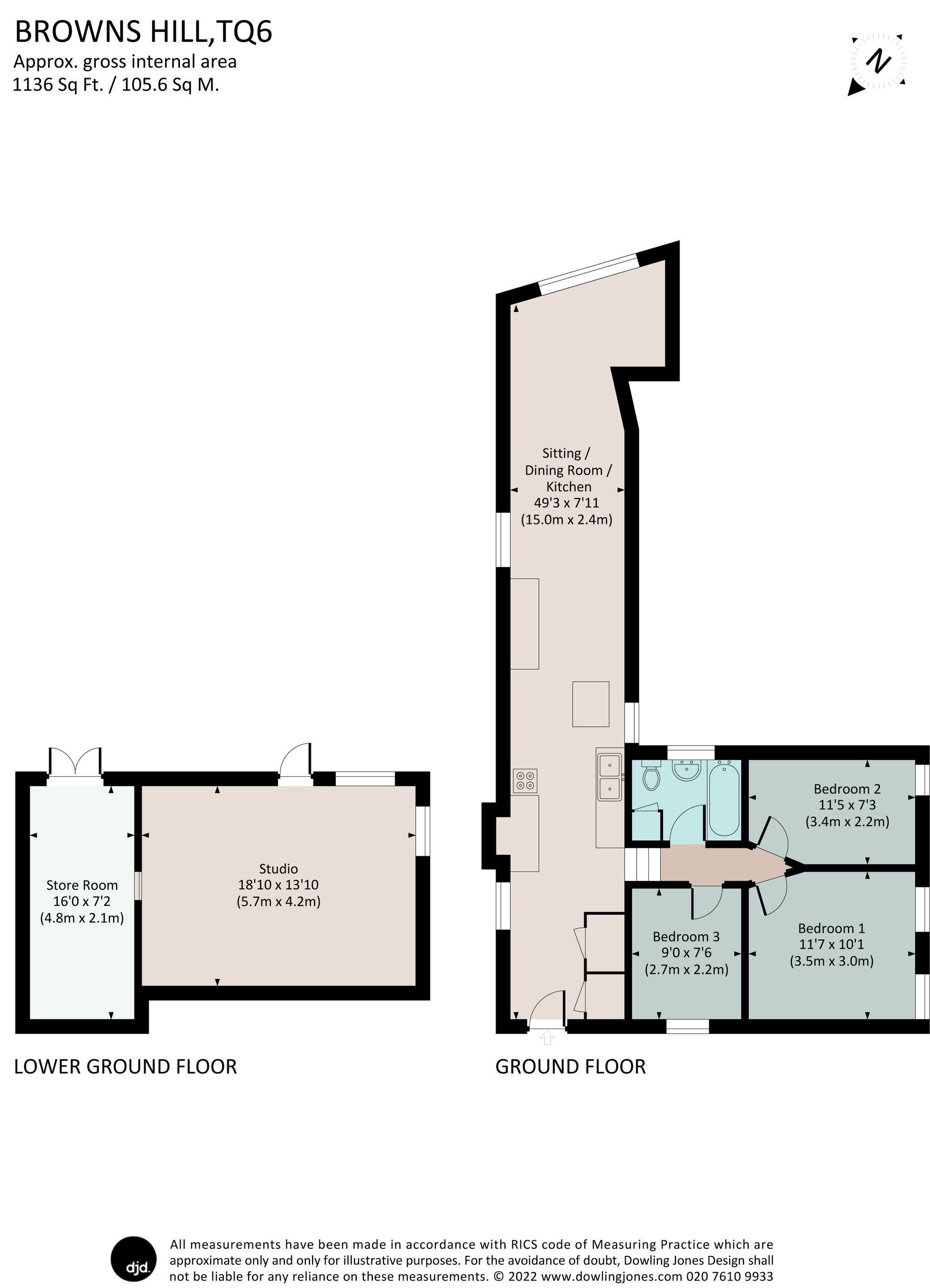 Bell Cottage, Browns Hill, Dartmouth floorplan