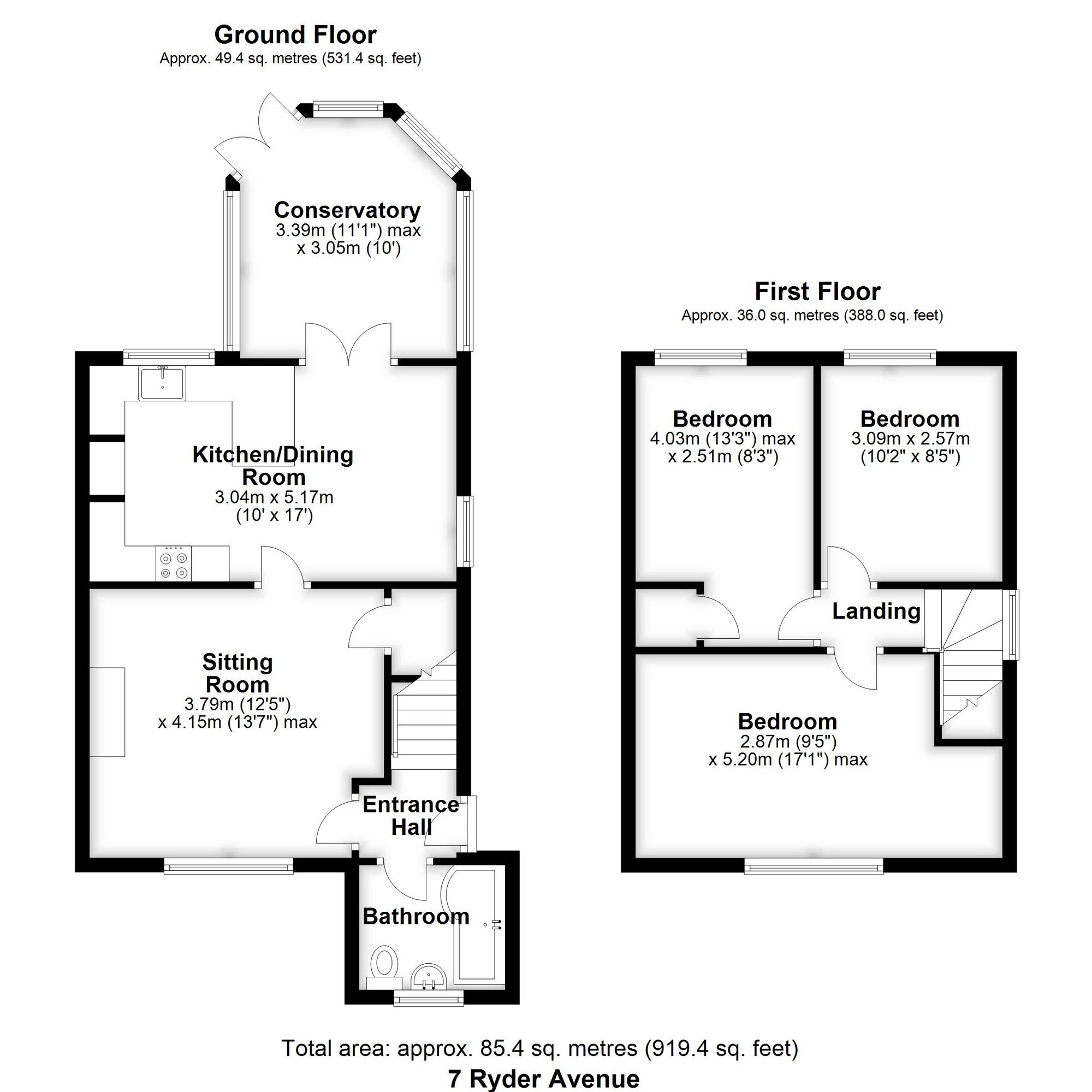 3 Bedroom  For Sale - Ryder Avenue, Ickleford, SG5