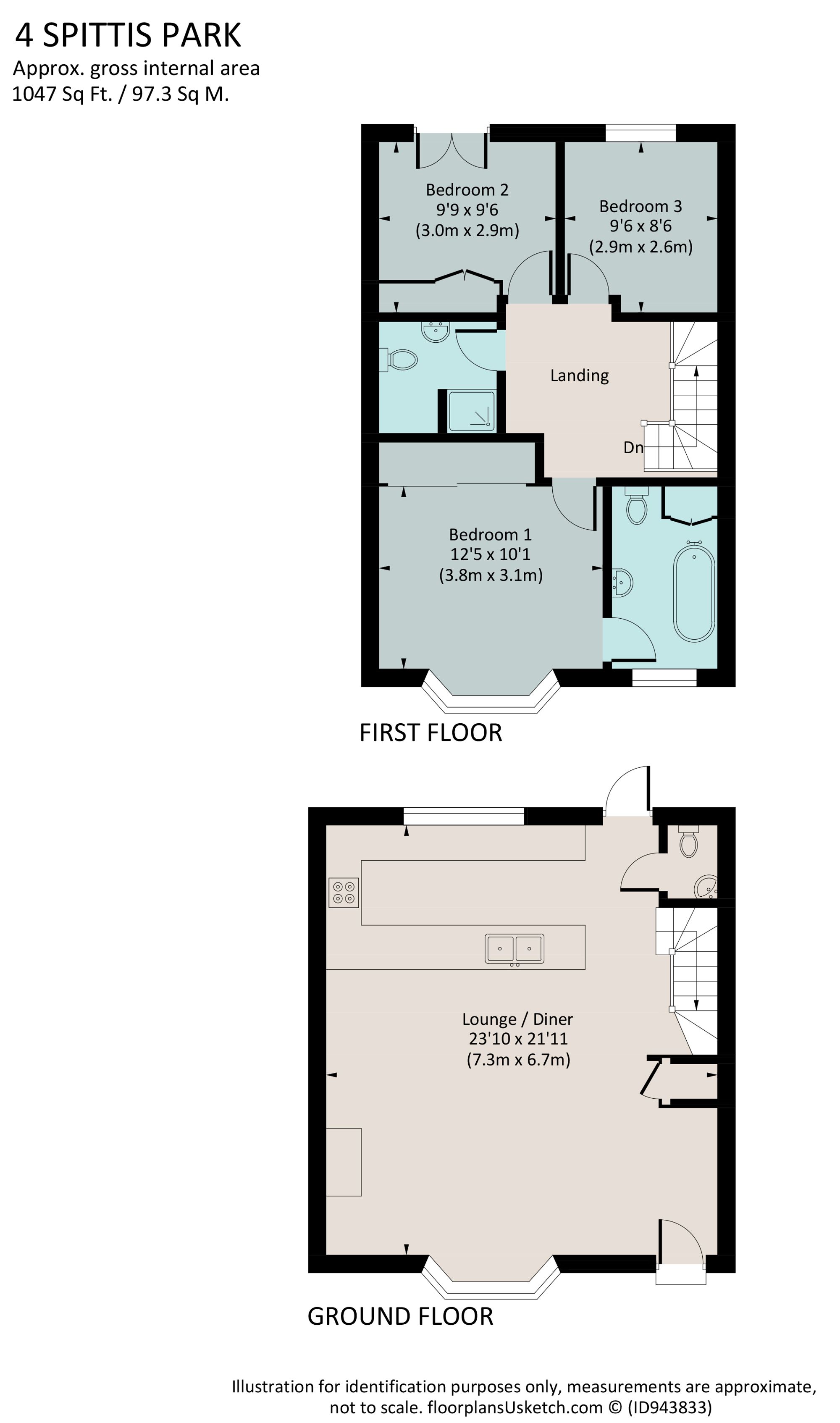 Spittis Park, Kingswear floorplan