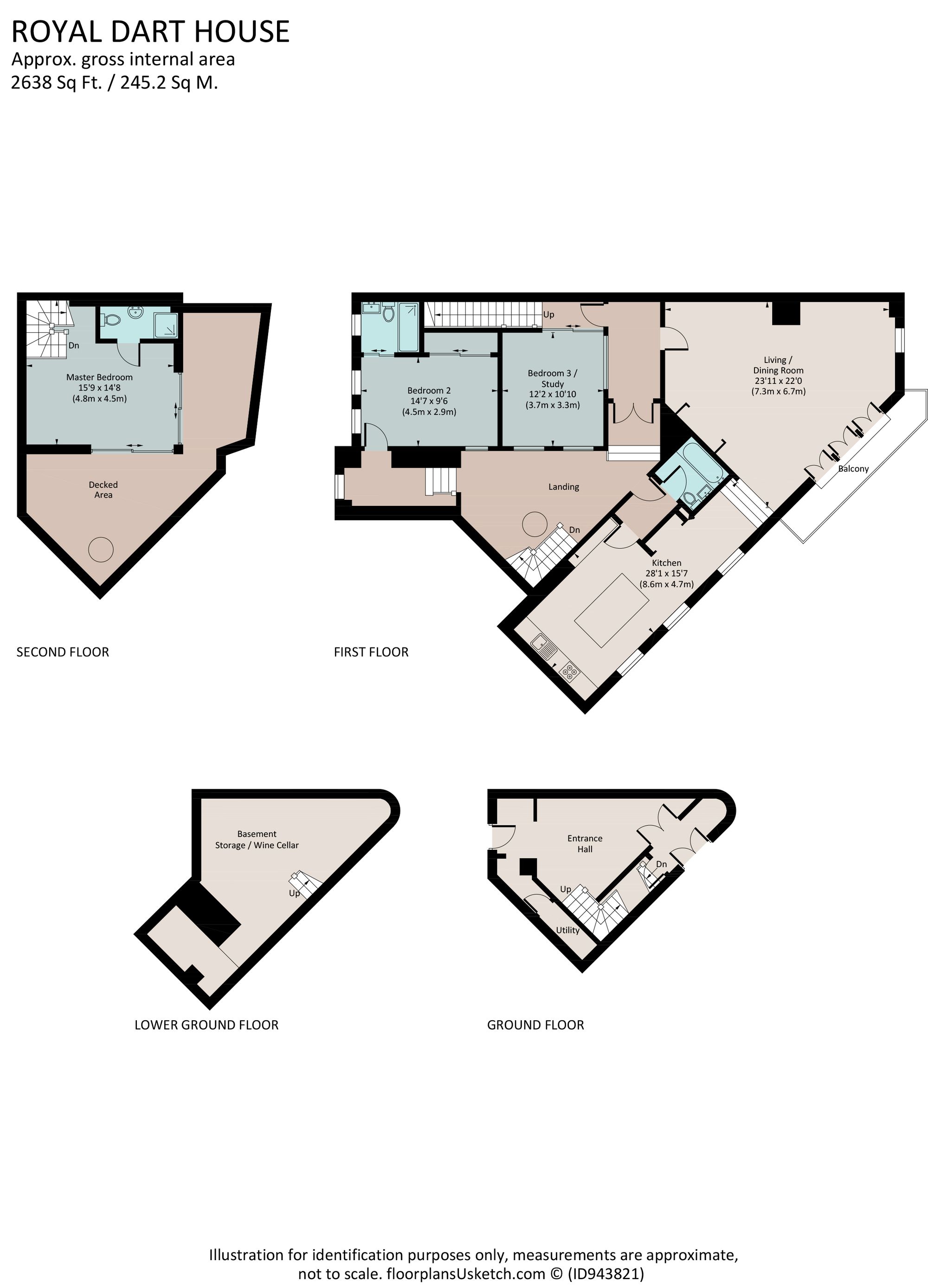 The Royal Dart House, Kingswear floorplan