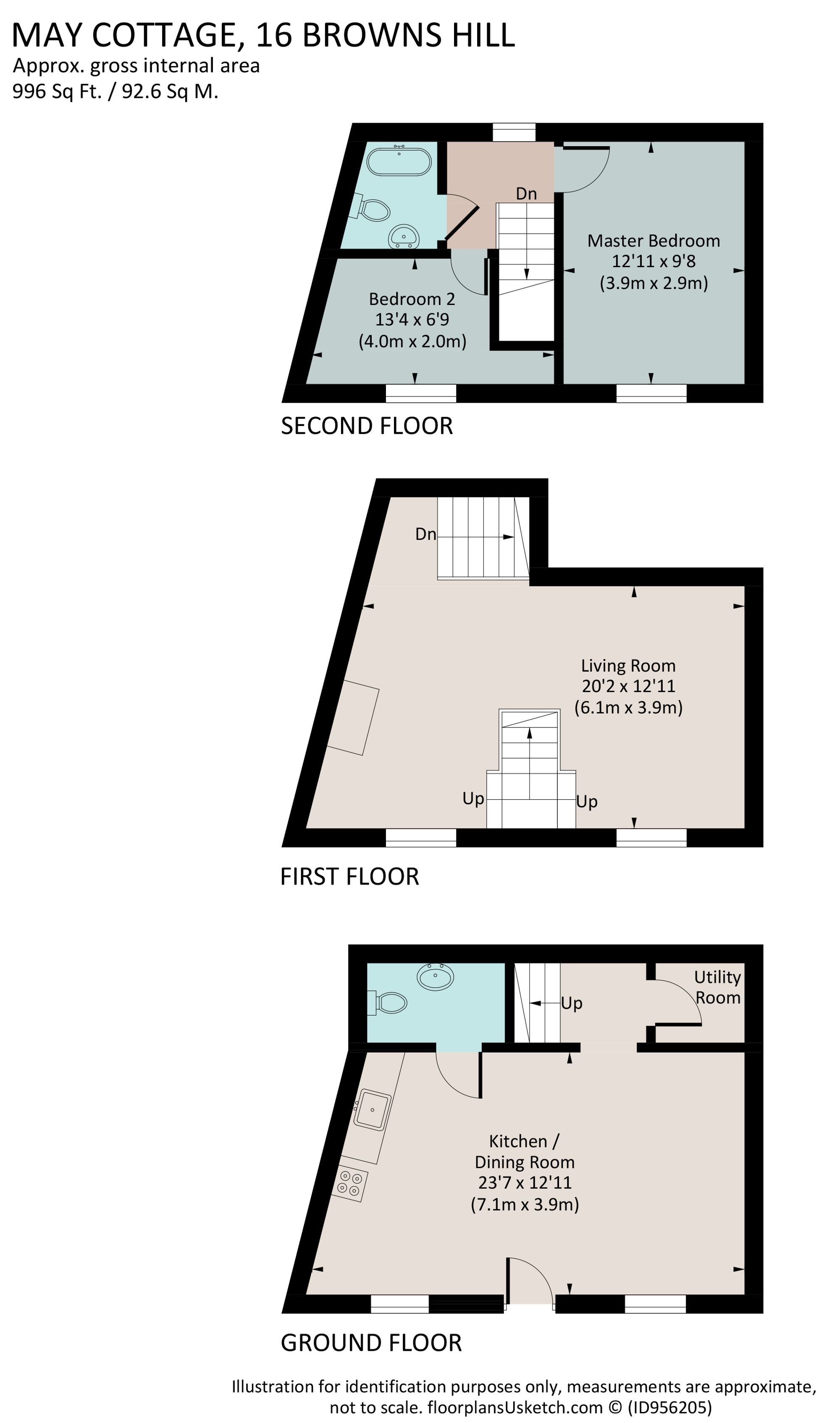 May Cottage, Browns Hill, Dartmouth floorplan