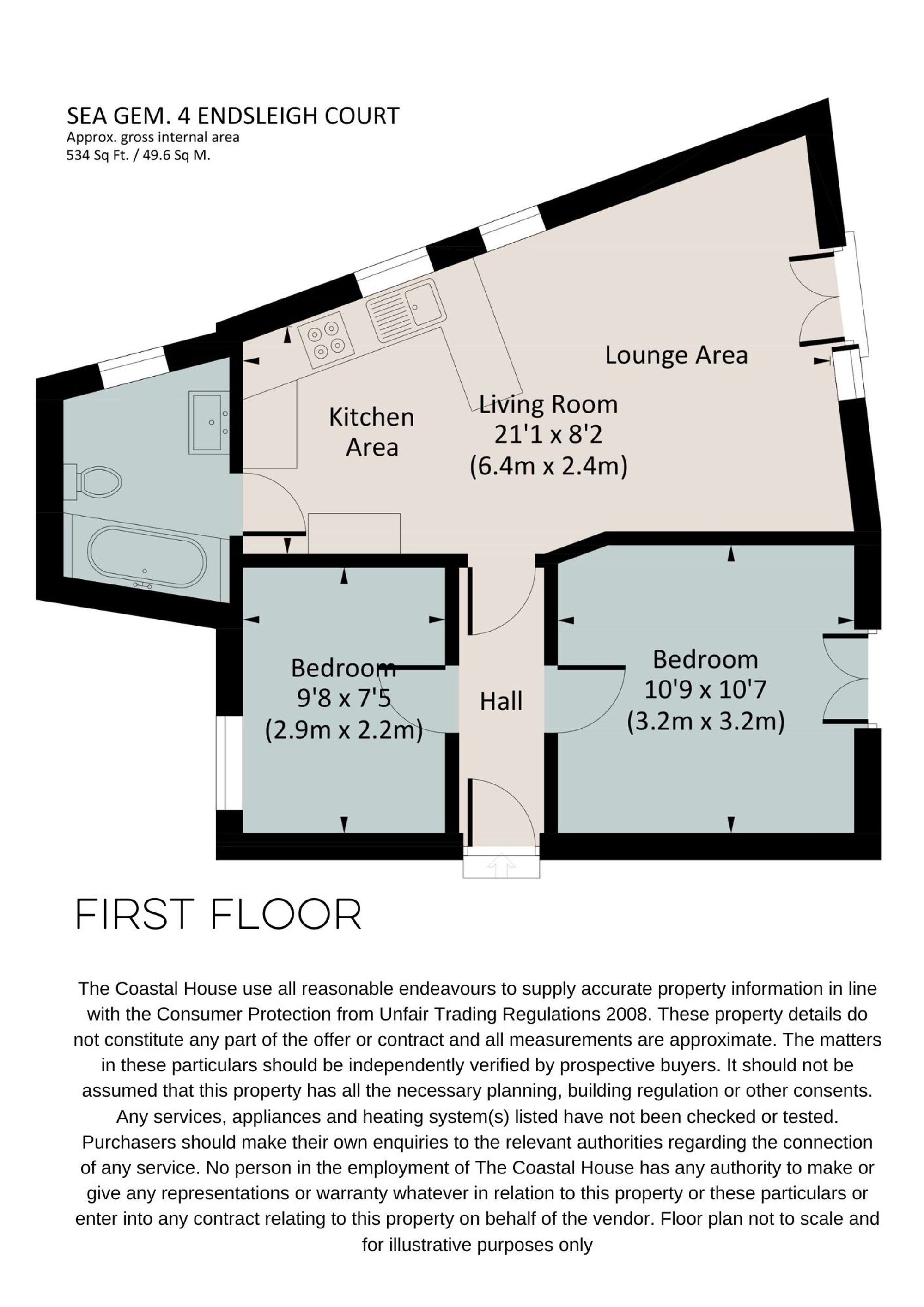 Sea Gem, Stoke Fleming floorplan