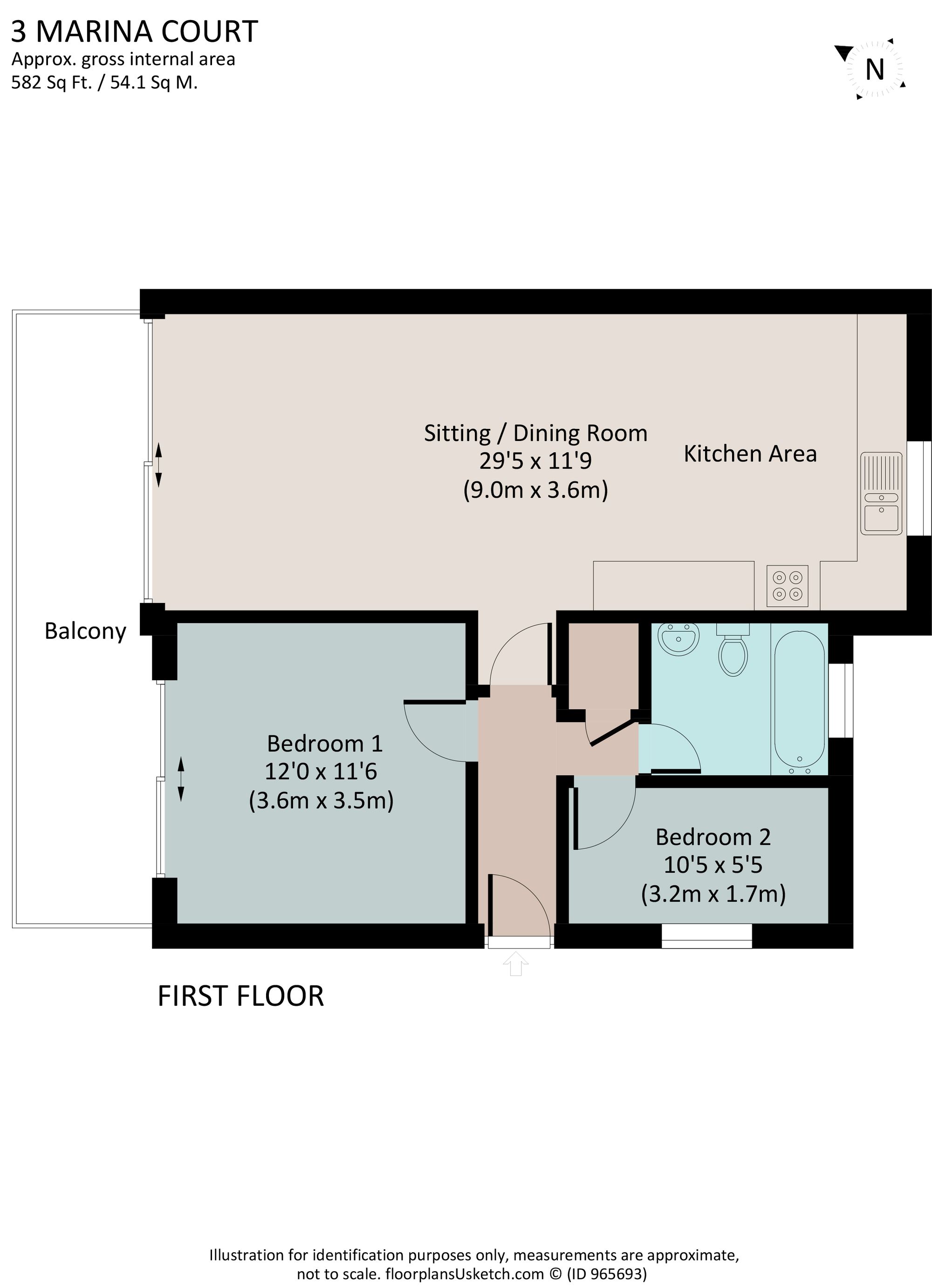 Marina Court, Lower Contour Road, Kingswear floorplan