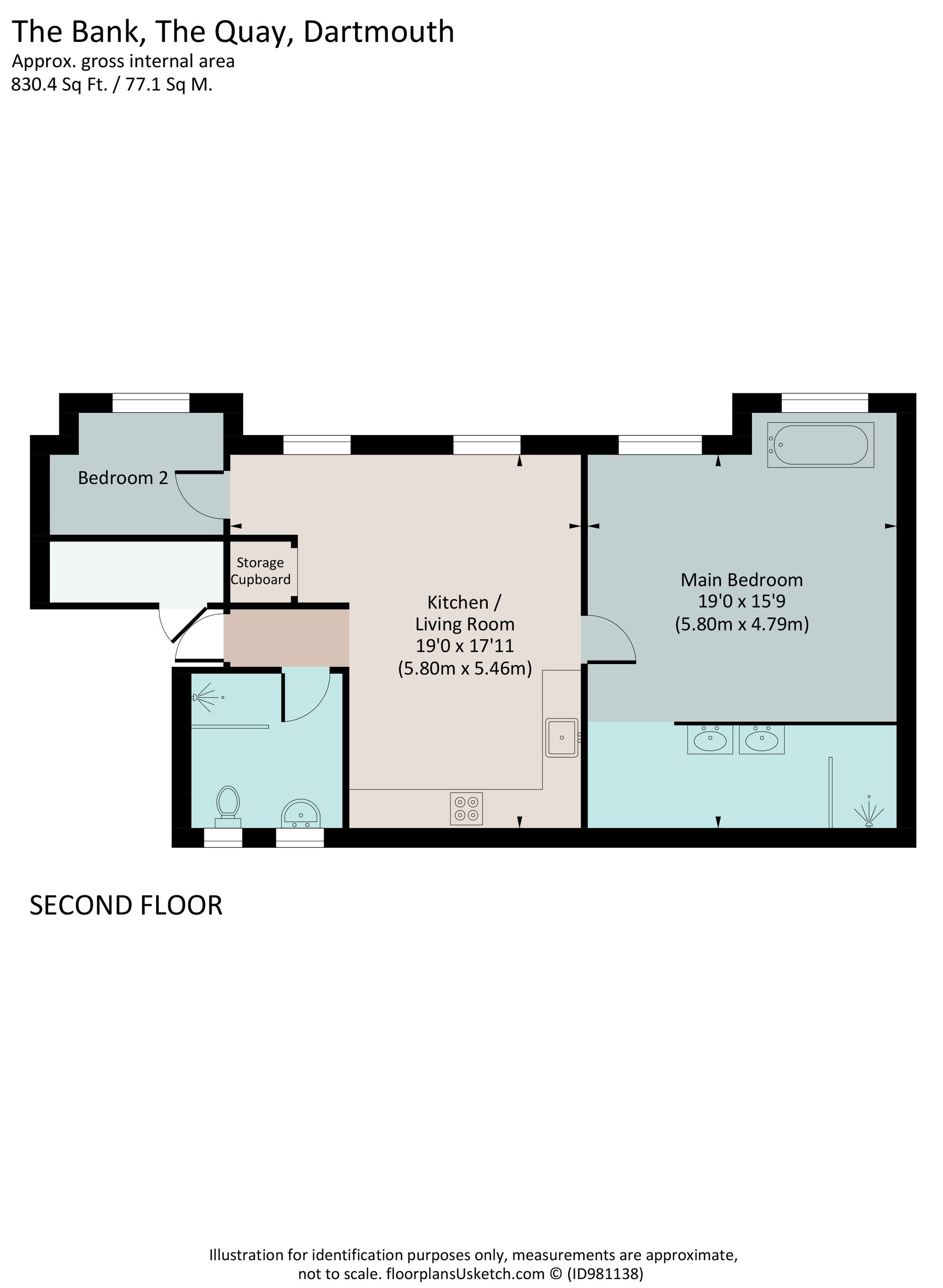 The Bank, 2 The Quay, Dartmouth floorplan