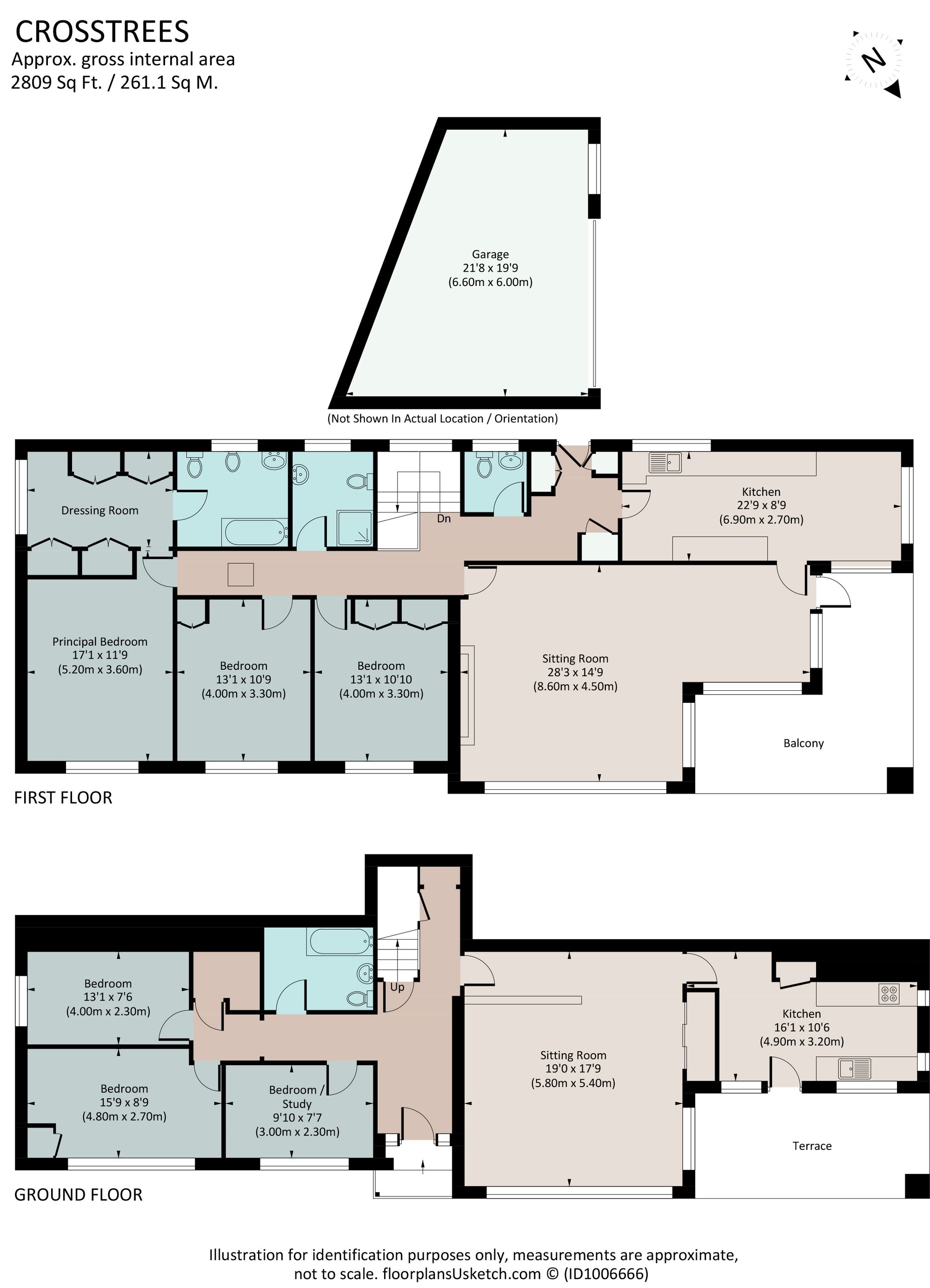 Crosstrees, Beacon Road, Kingswear floorplan