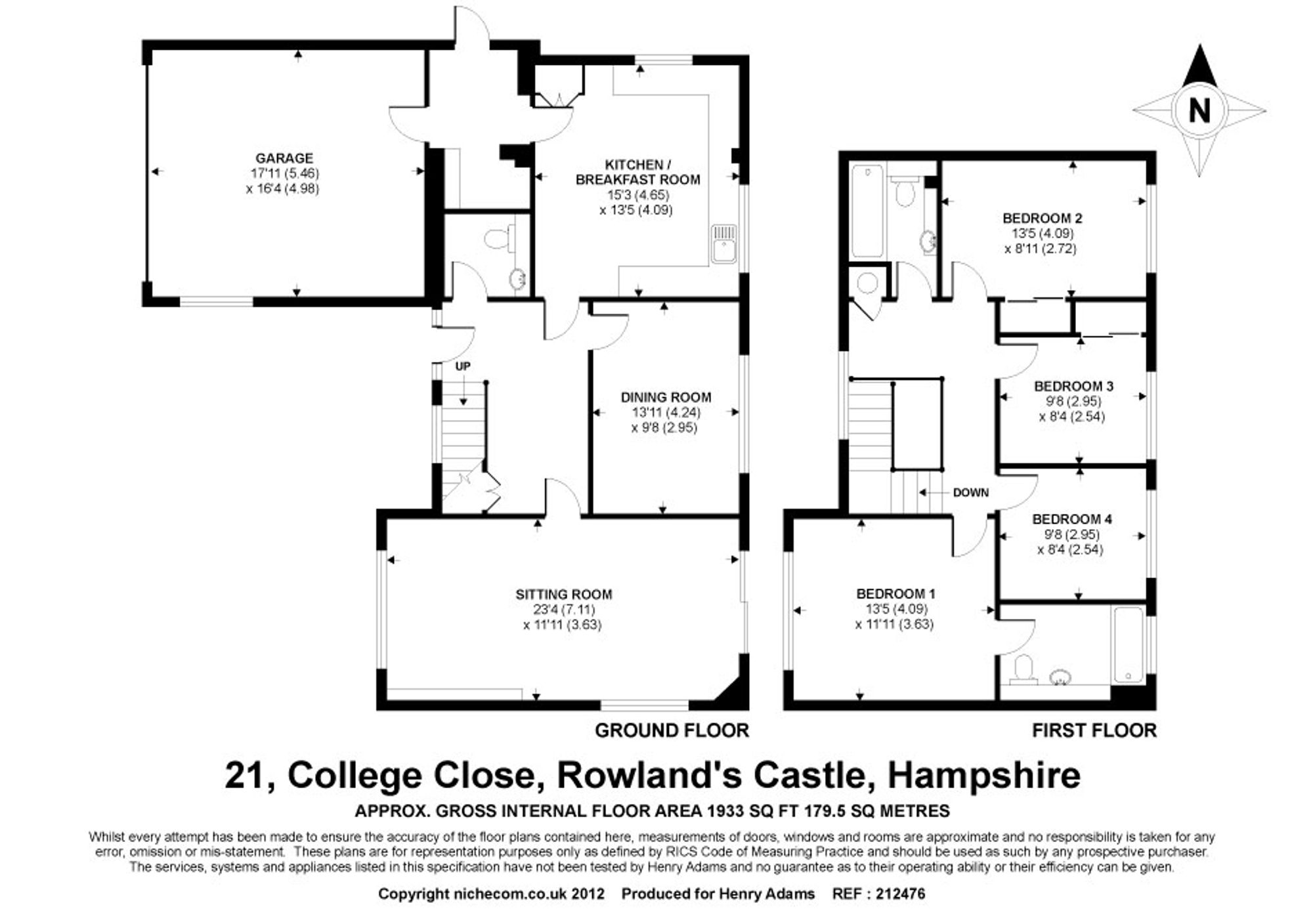College Close, Rowland's Castle, PO9 floorplans