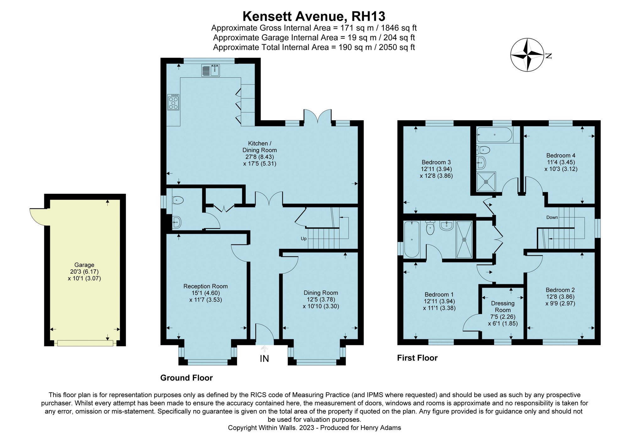 Kensett Avenue, Southwater, RH13 floorplans
