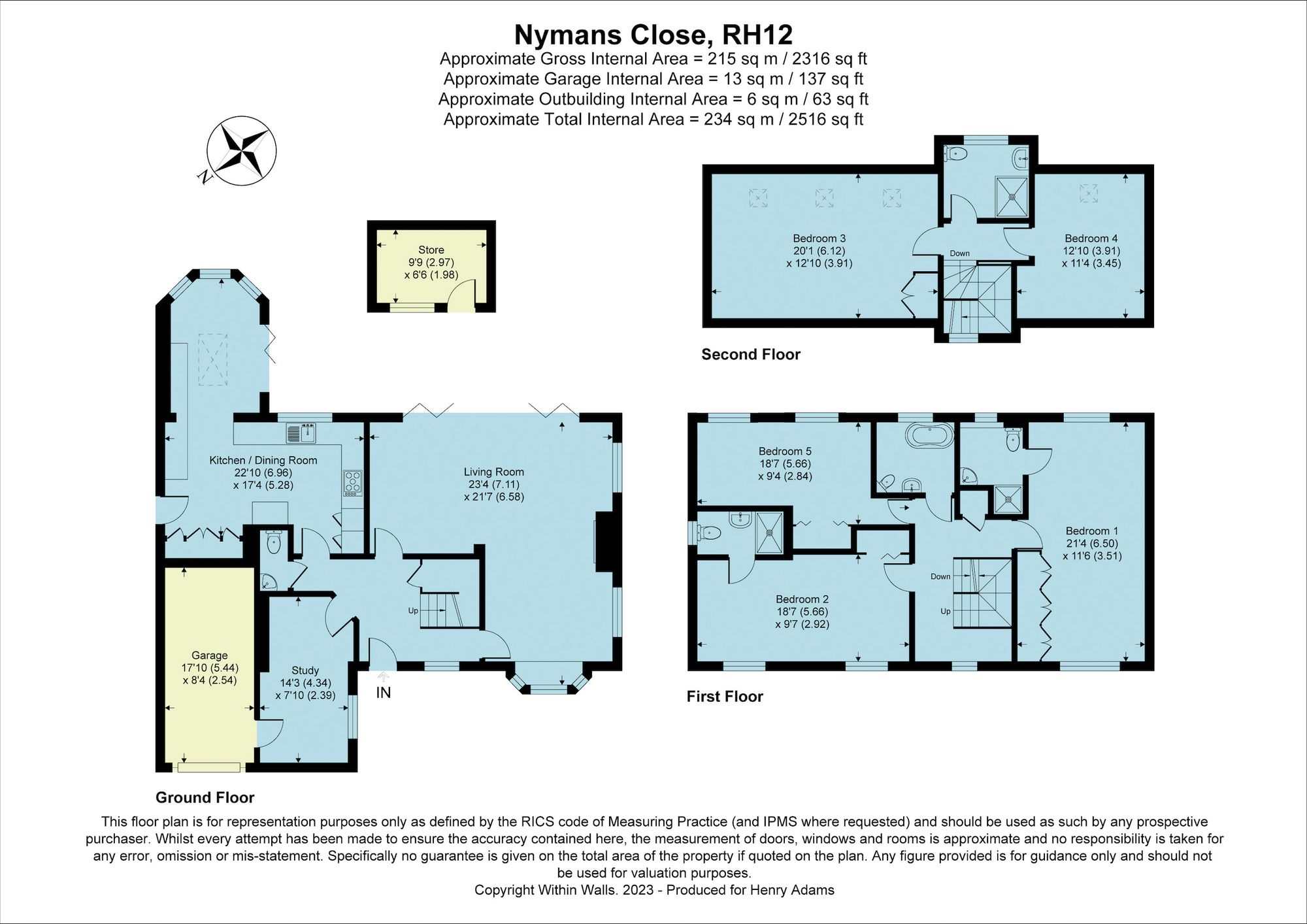 Nymans Close, Horsham, RH12 floorplans