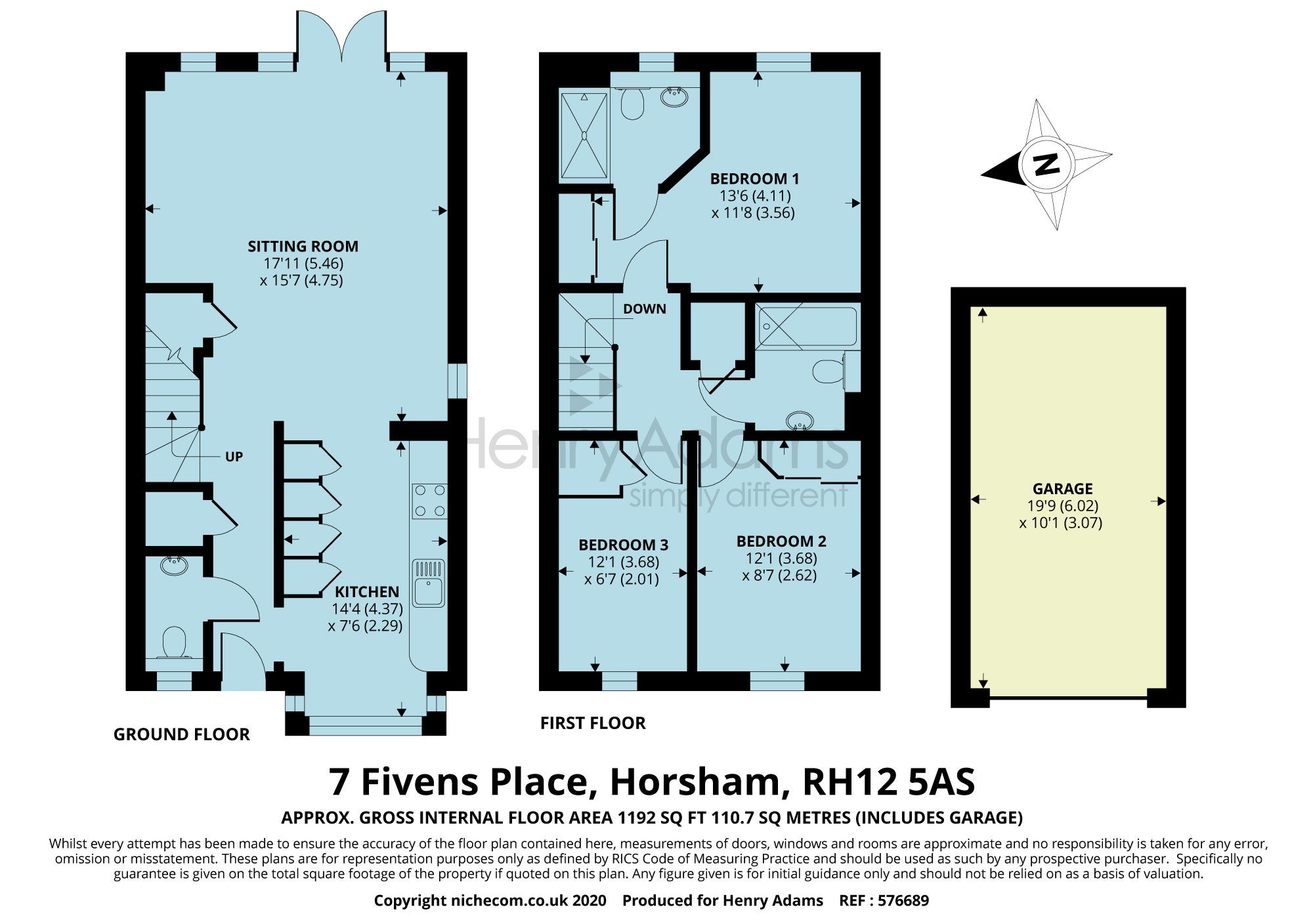 Fivens Place, Horsham, RH12 floorplans