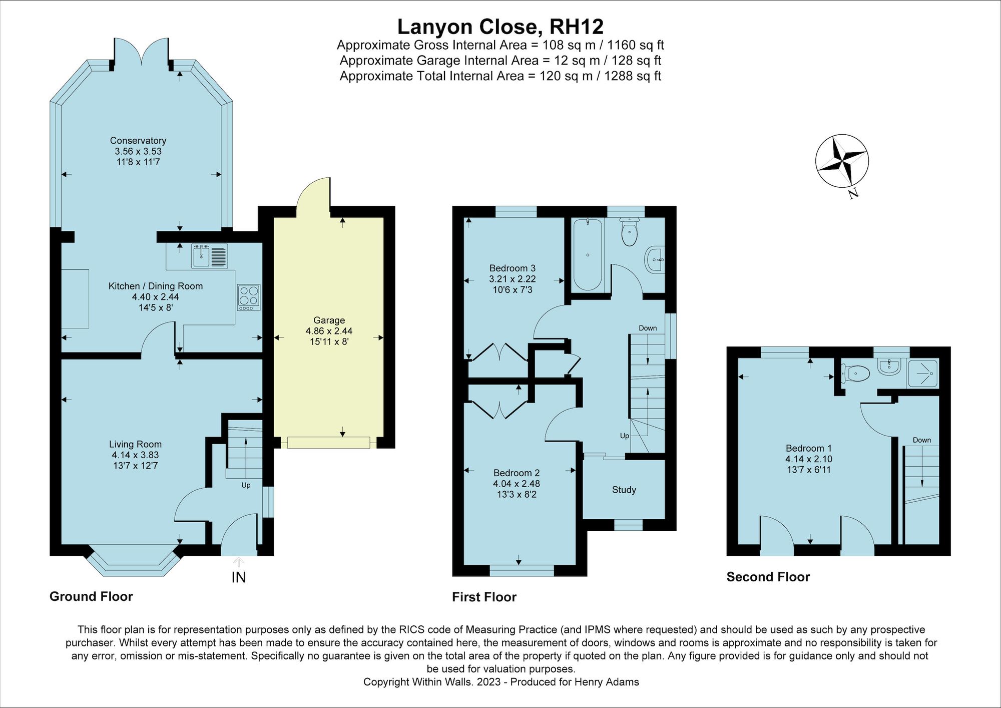 Lanyon Close, Horsham, RH12 floorplans