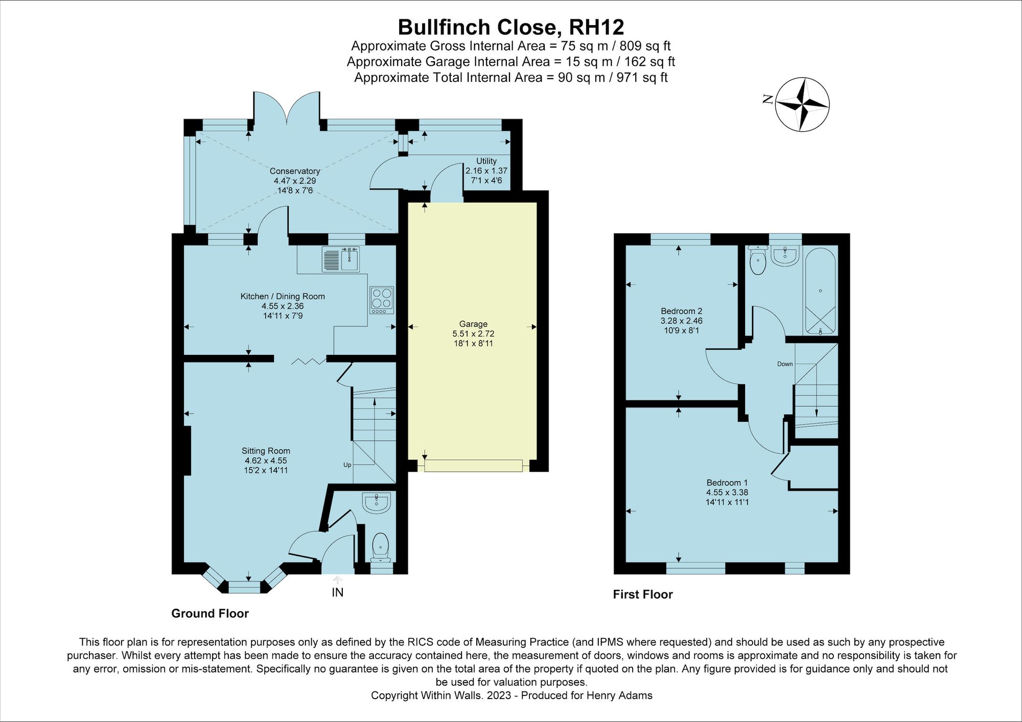 Bullfinch Close, Horsham, RH12 floorplans