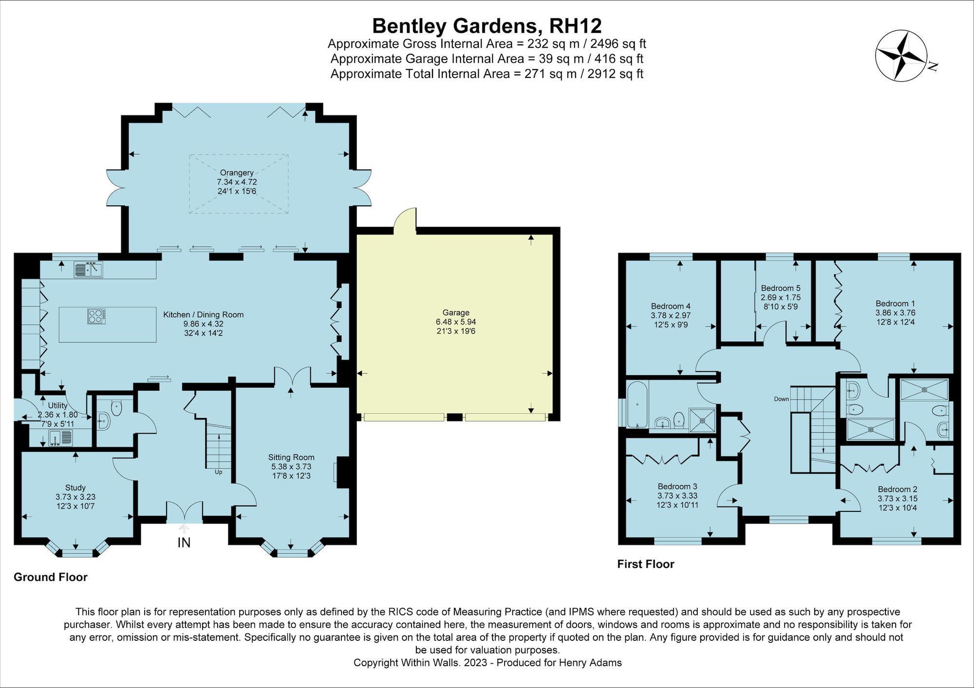 Bentley Gardens, Broadbridge Heath, RH12 floorplans