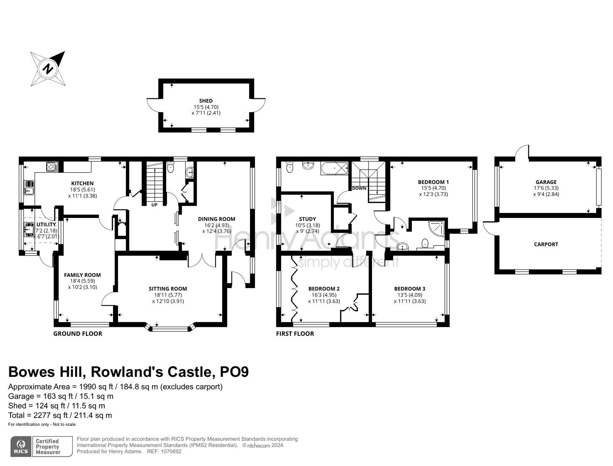 Bowes Hill, Rowland's Castle, PO9 floorplans