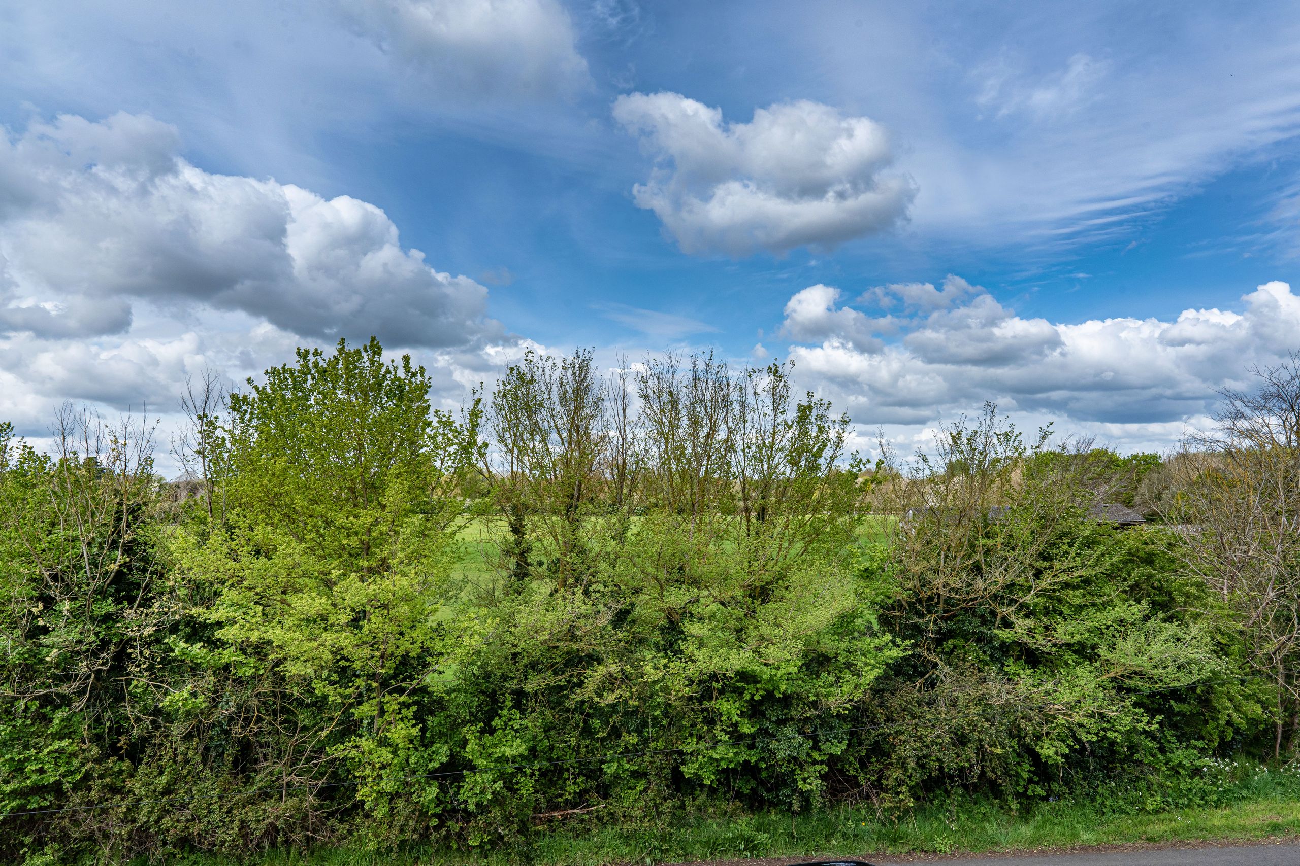 Open countryside to front