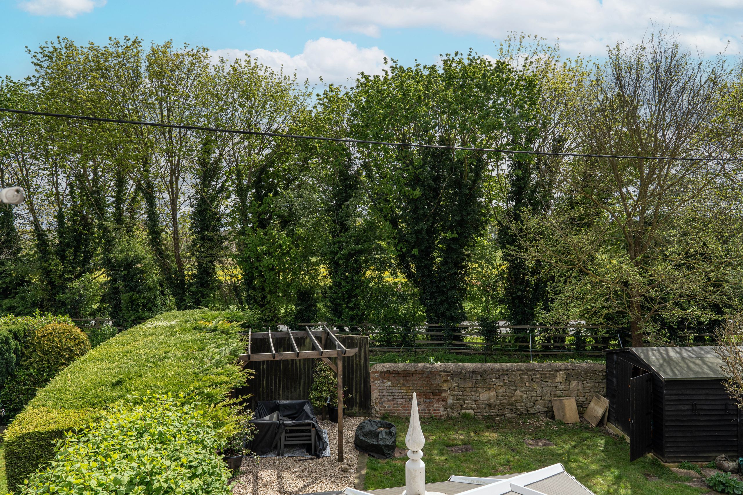 Open countryside beyond boundary