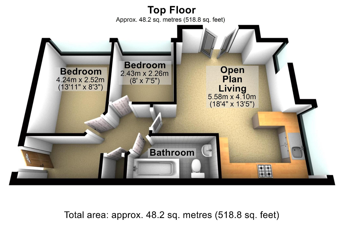 Apartment 11, Leigh Floor Plan
